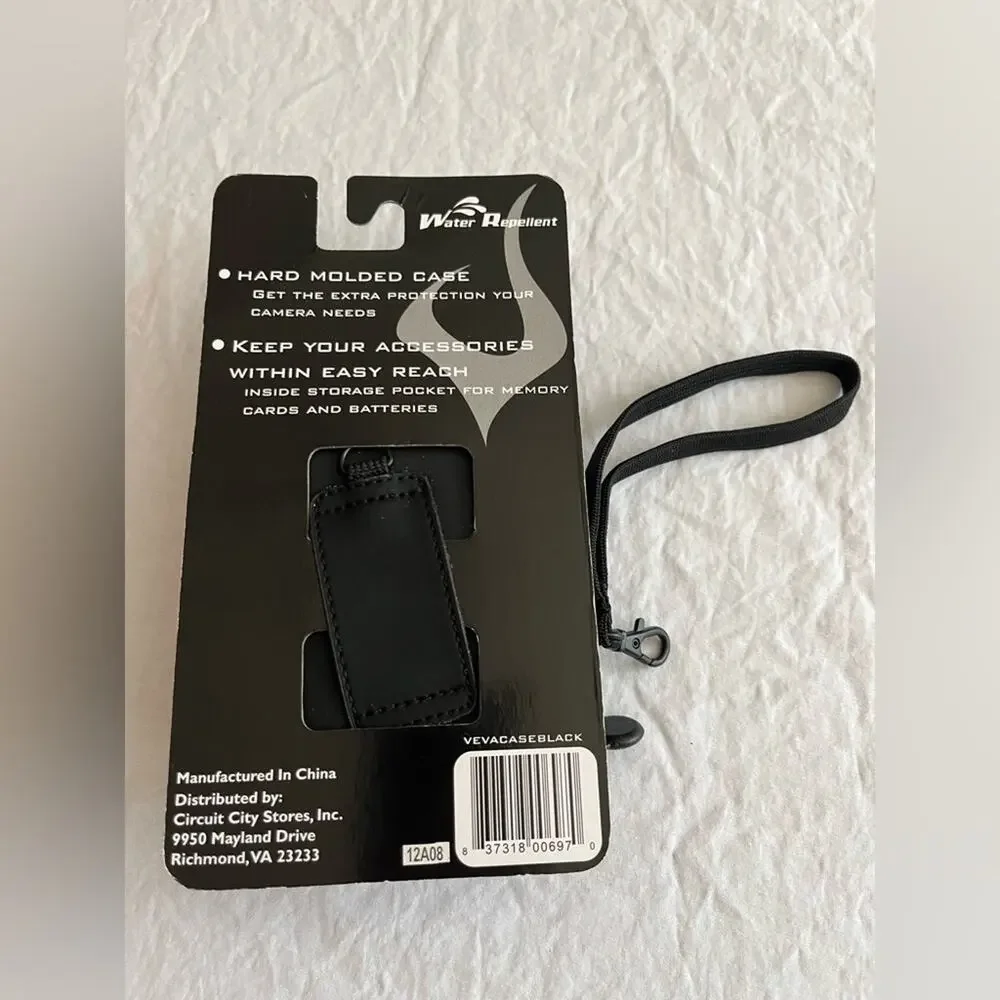 New Verge Hard Molded Camera Case Zip Bag Small with Detachable Wristlet Strap